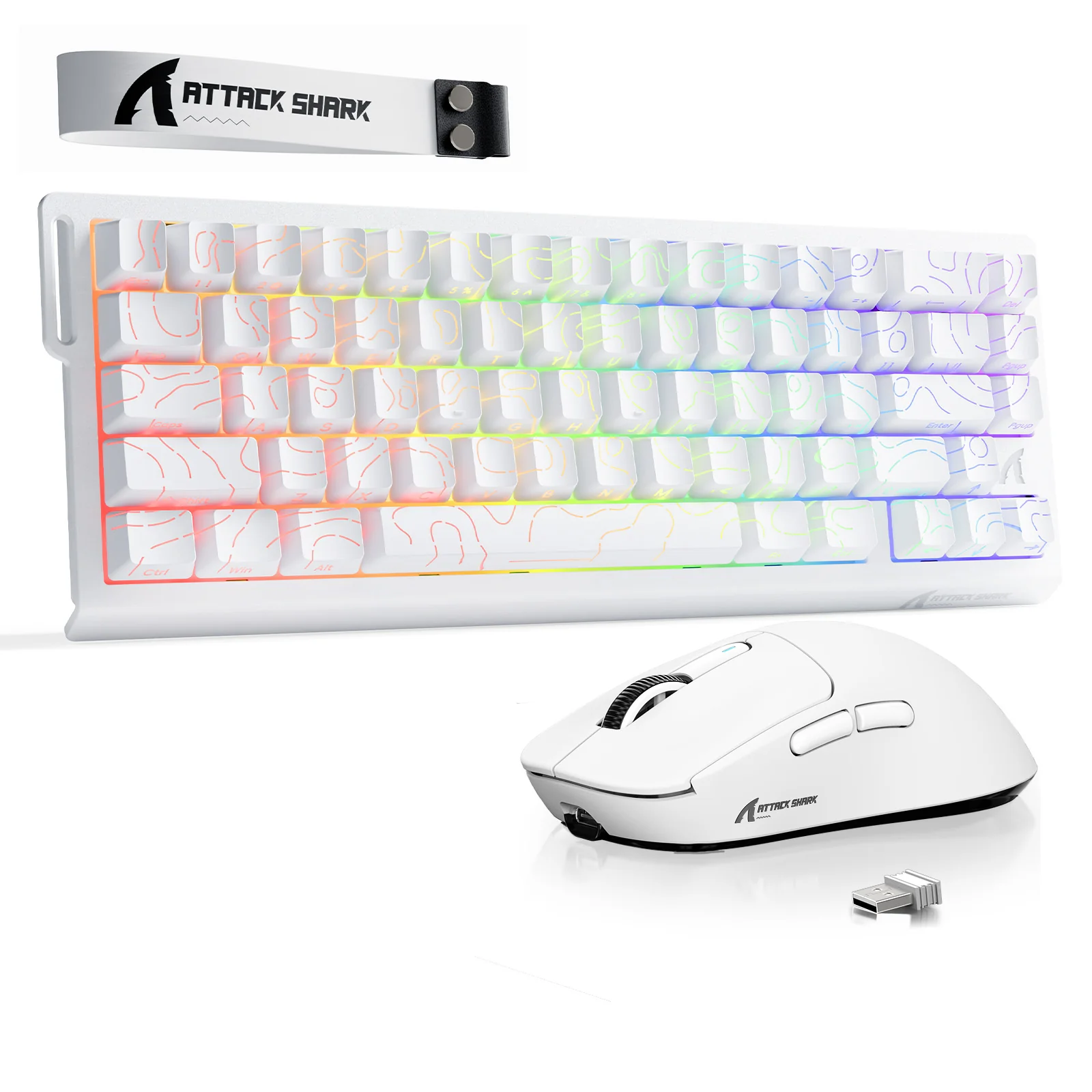 ATTACK SHARK X68HE Rapid Trigger Keyboard + X3 Wireless Gaming Mouse Bundle - Image 4