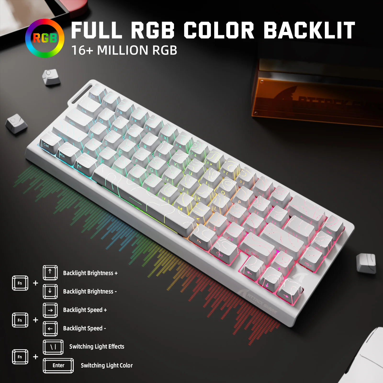 ATTACK SHARK X68PRO HE Wireless Rapid Trigger Keyboard Magnetic Switch - Image 26