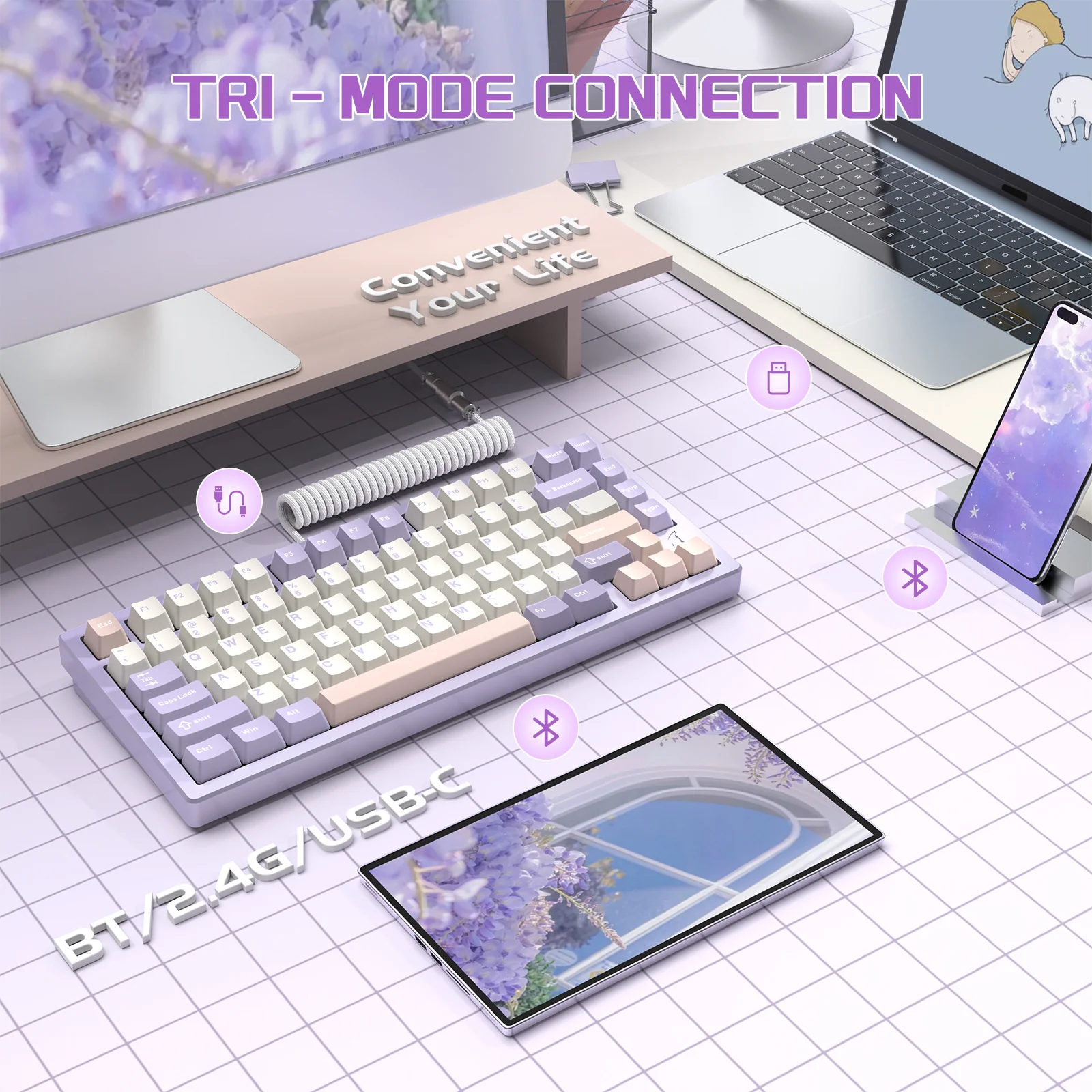 ATTACK SHARK X75 Full Aluminum Keyboard - Image 28
