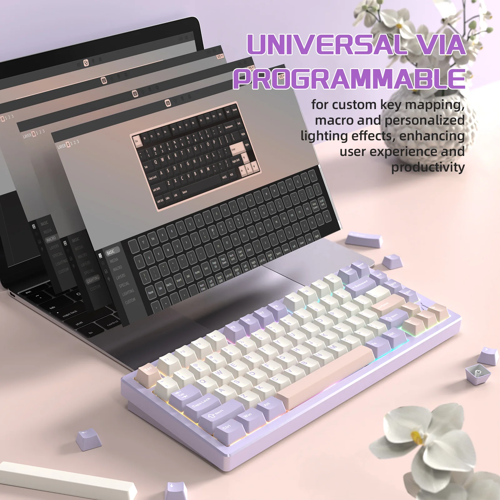 ATTACK SHARK X75 Full Aluminum Keyboard - Image 29