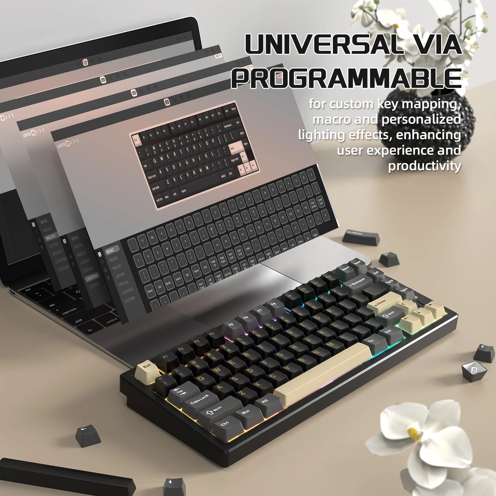 ATTACK SHARK X75 Full Aluminum Keyboard - Image 4