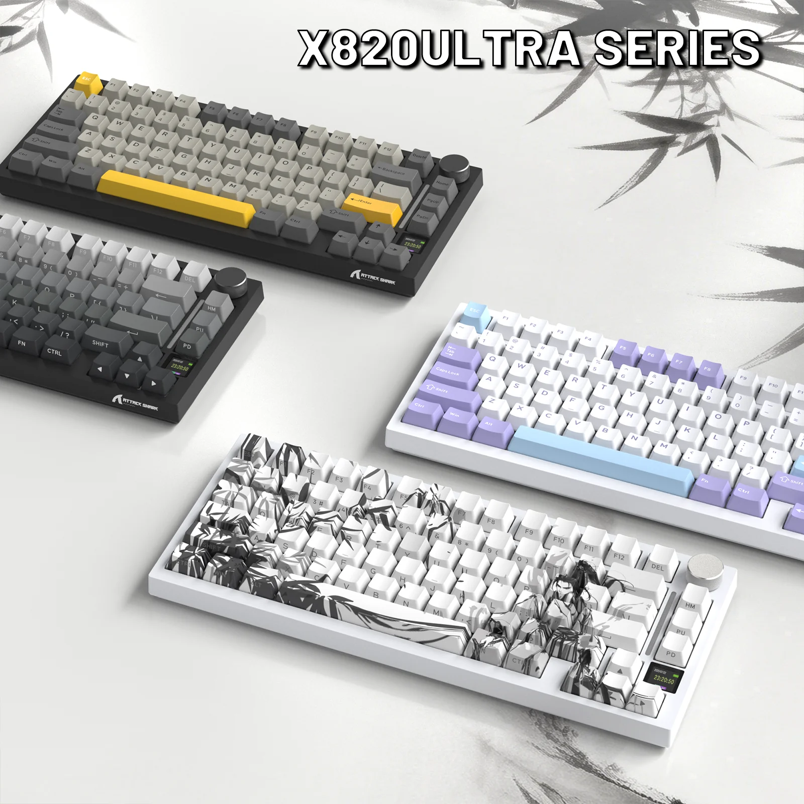 ATTACK SHARK X820ULTRA Mechanical Keyboard with C01ULTRA Coiled Cable - Image 10