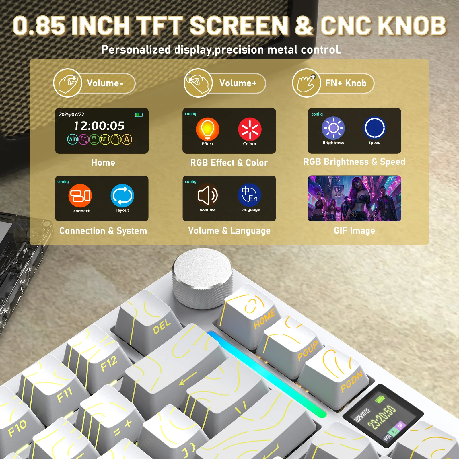 ATTACK SHARK X820ULTRA Mechanical Keyboard with C01ULTRA Coiled Cable - Image 69