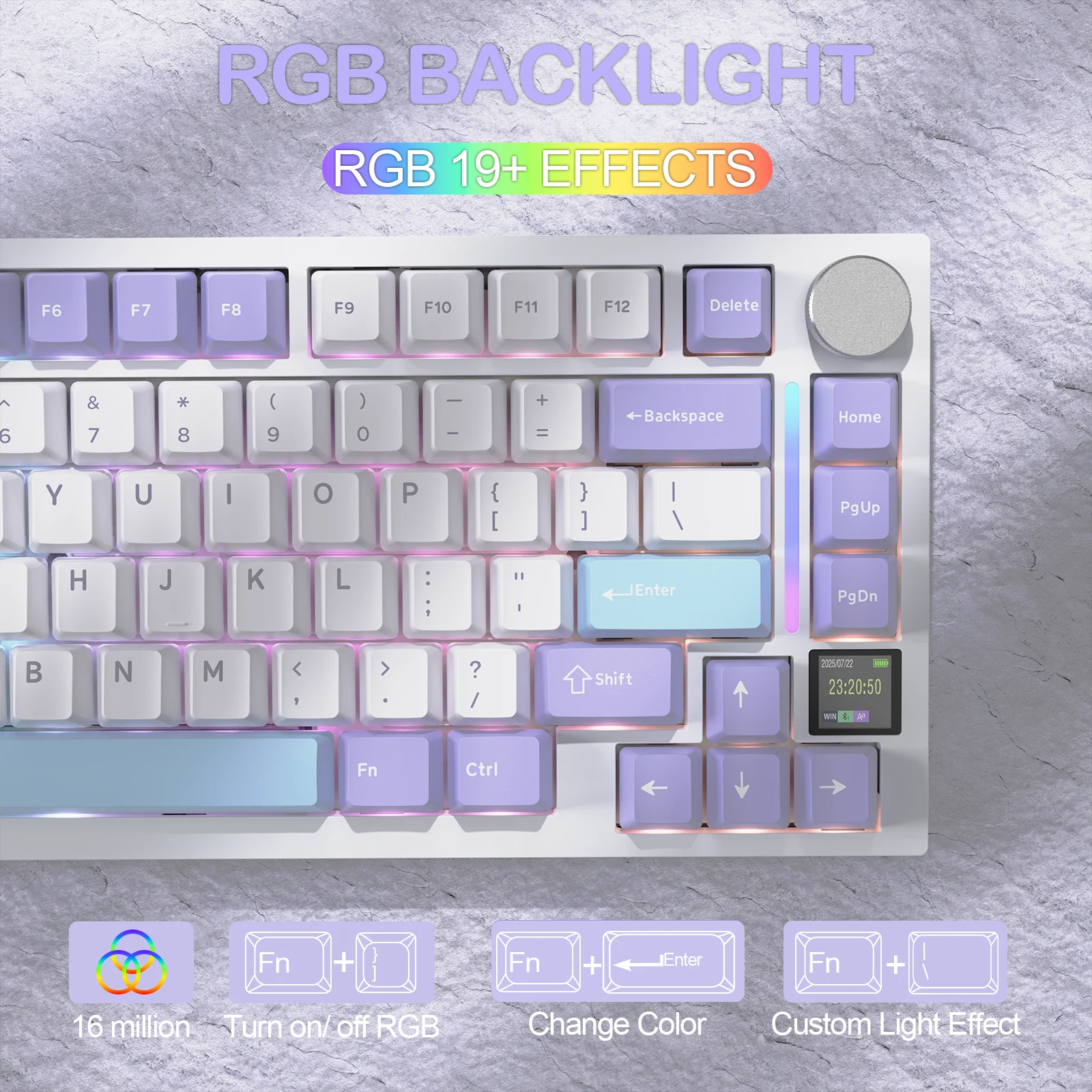 ATTACK SHARK X820Ultra Tri-mode Gasket Mechanical Keyboard - Image 25