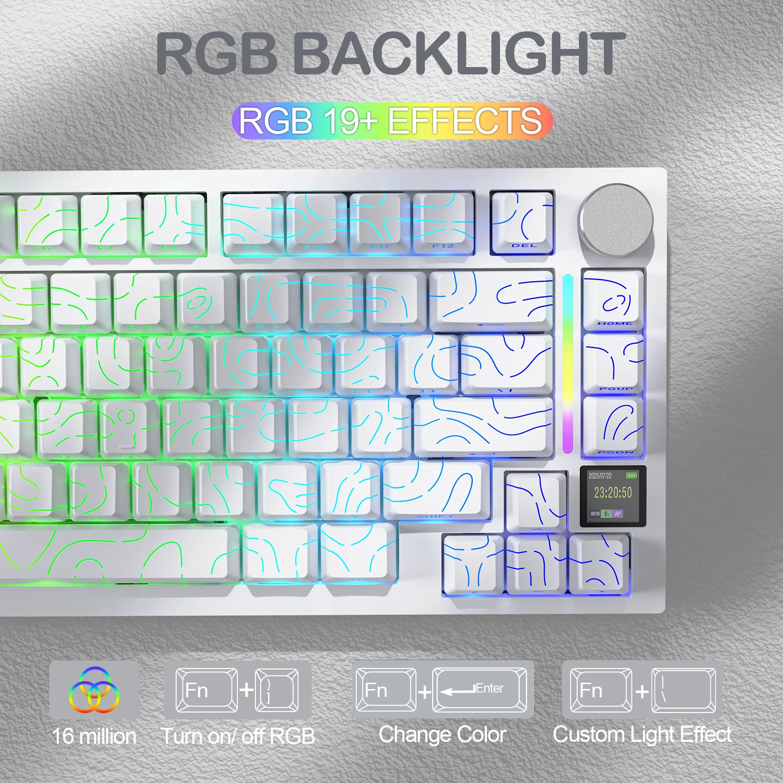ATTACK SHARK X820Ultra Tri-mode Gasket Mechanical Keyboard - Image 80