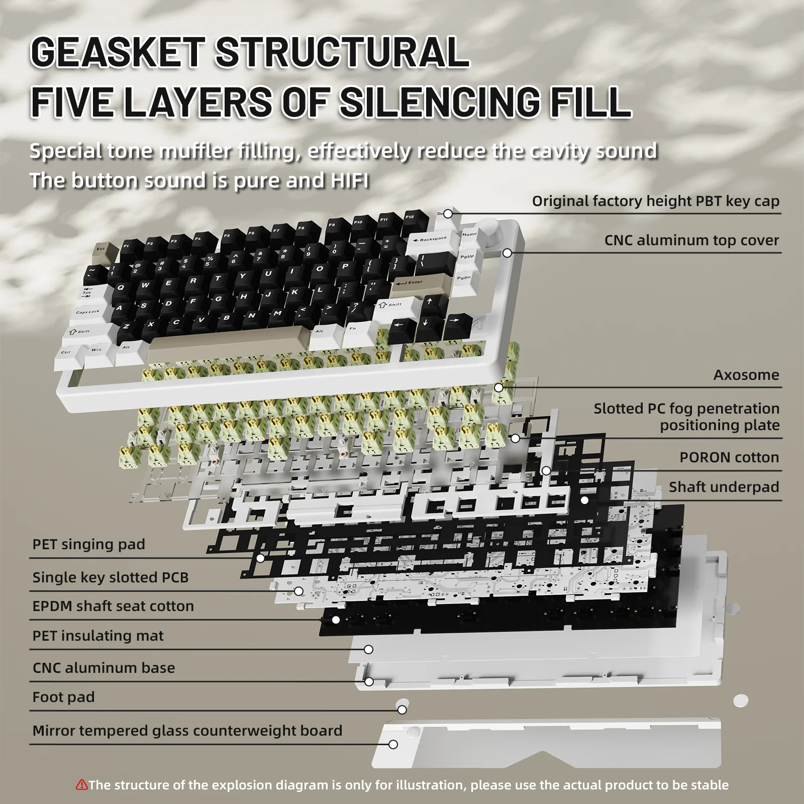 ATTACK SHARK X86 Full Aluminum Keyboard - Image 4