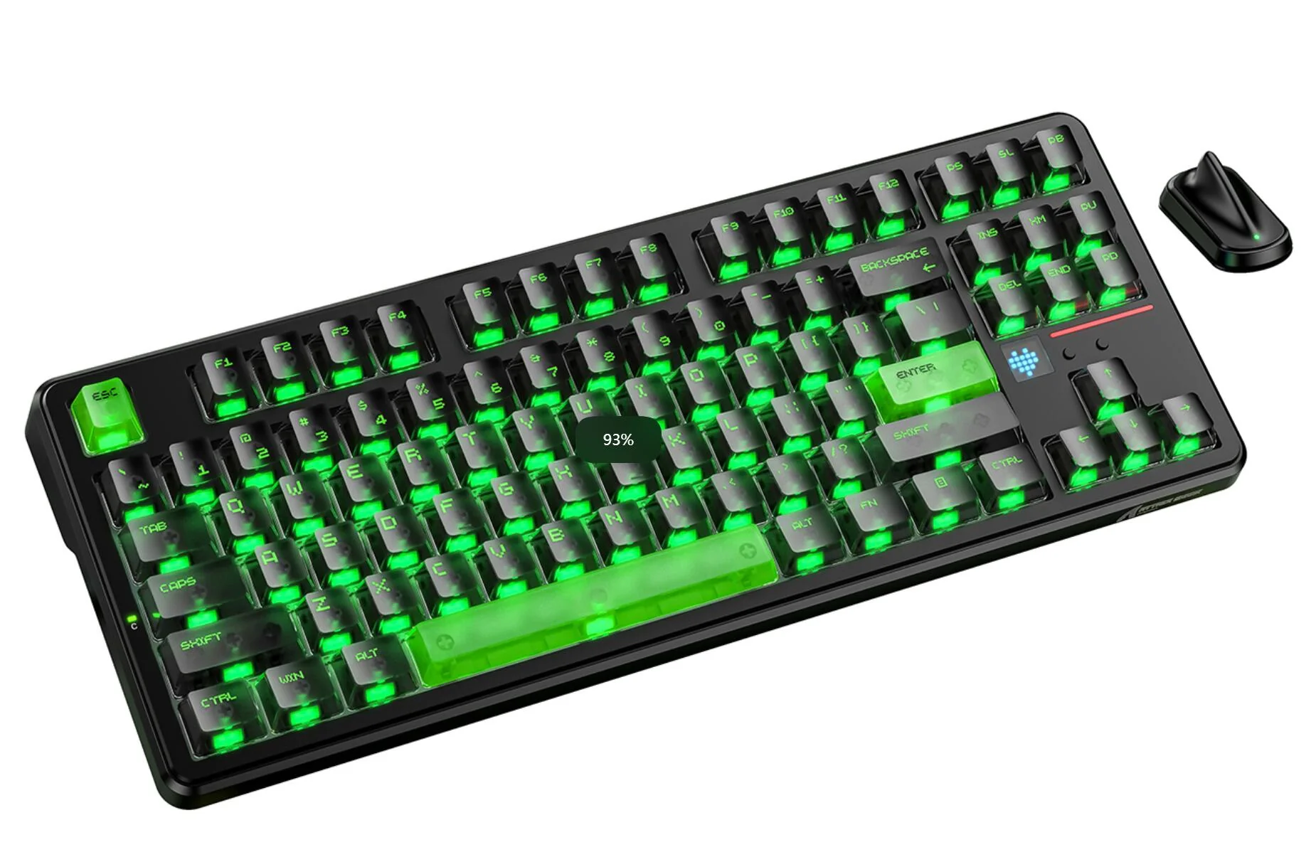 ATTACK SHARK X87 ULTRA Wireless Gaming Keyboard with 8KHz Receiver and RGB Coiled Cable - Image 4
