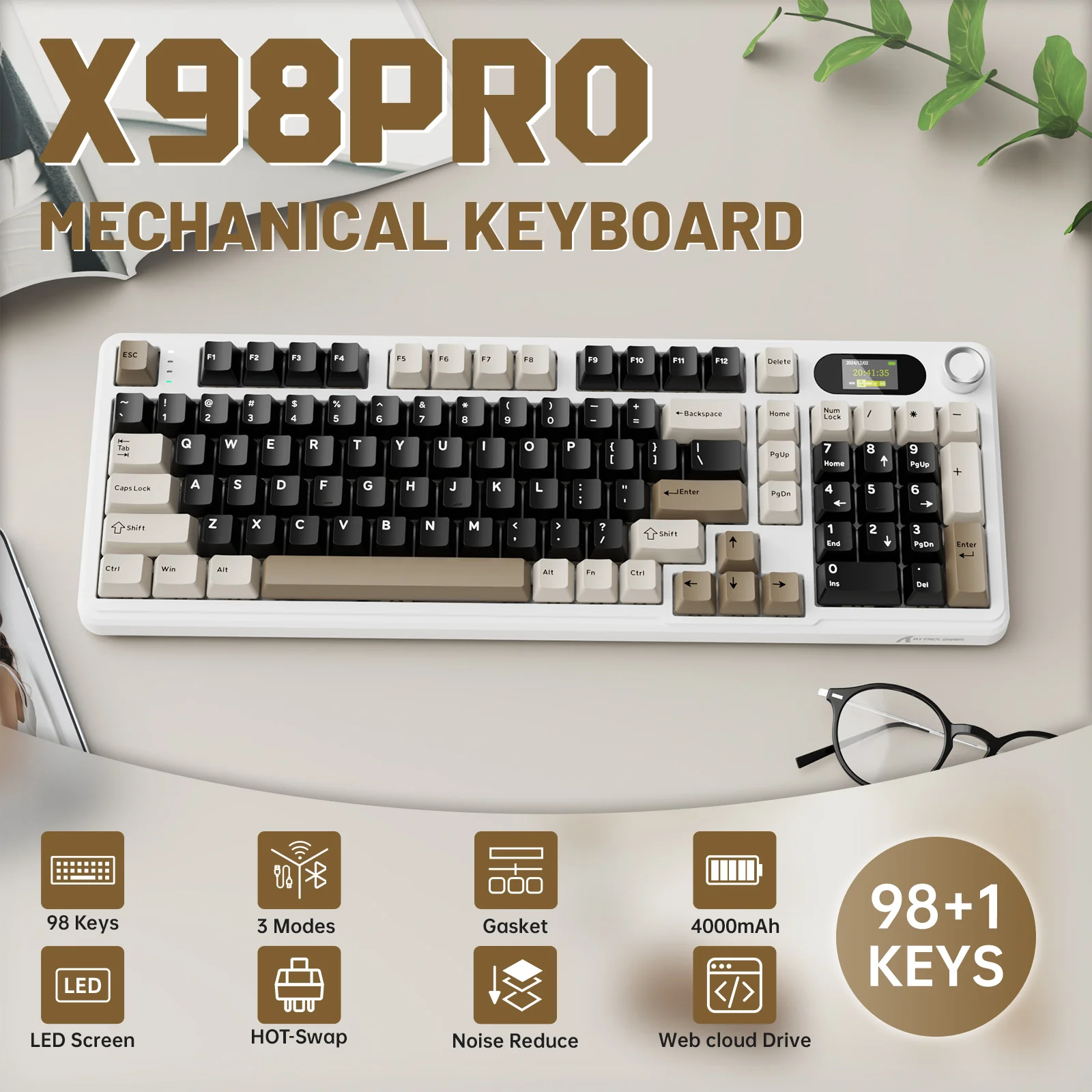 ATTACK SHARK X98PRO Wireless Gaming Keyboard - Image 11