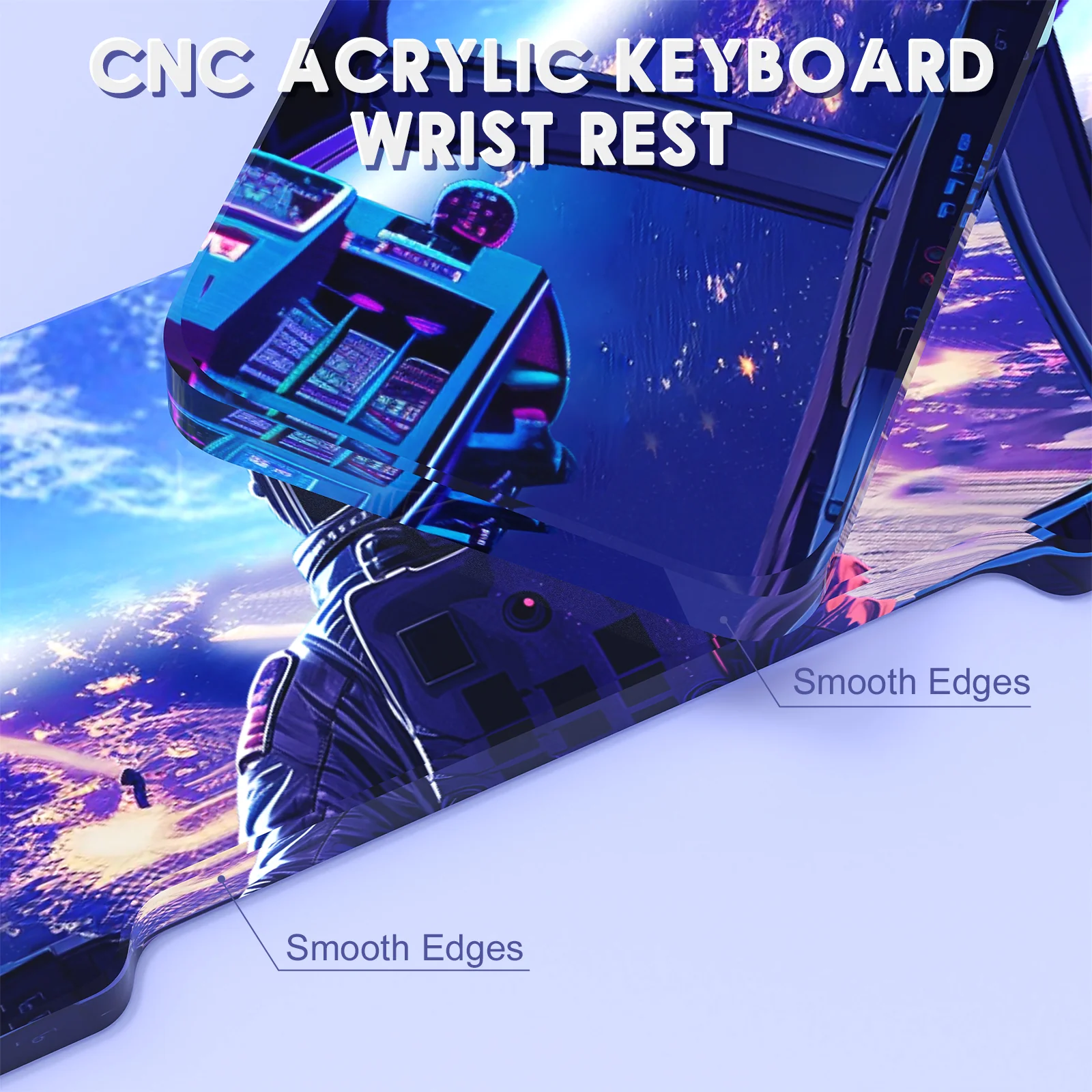 ATTACK SHARK Acrylic Wrist Rest with Pattern - Image 4