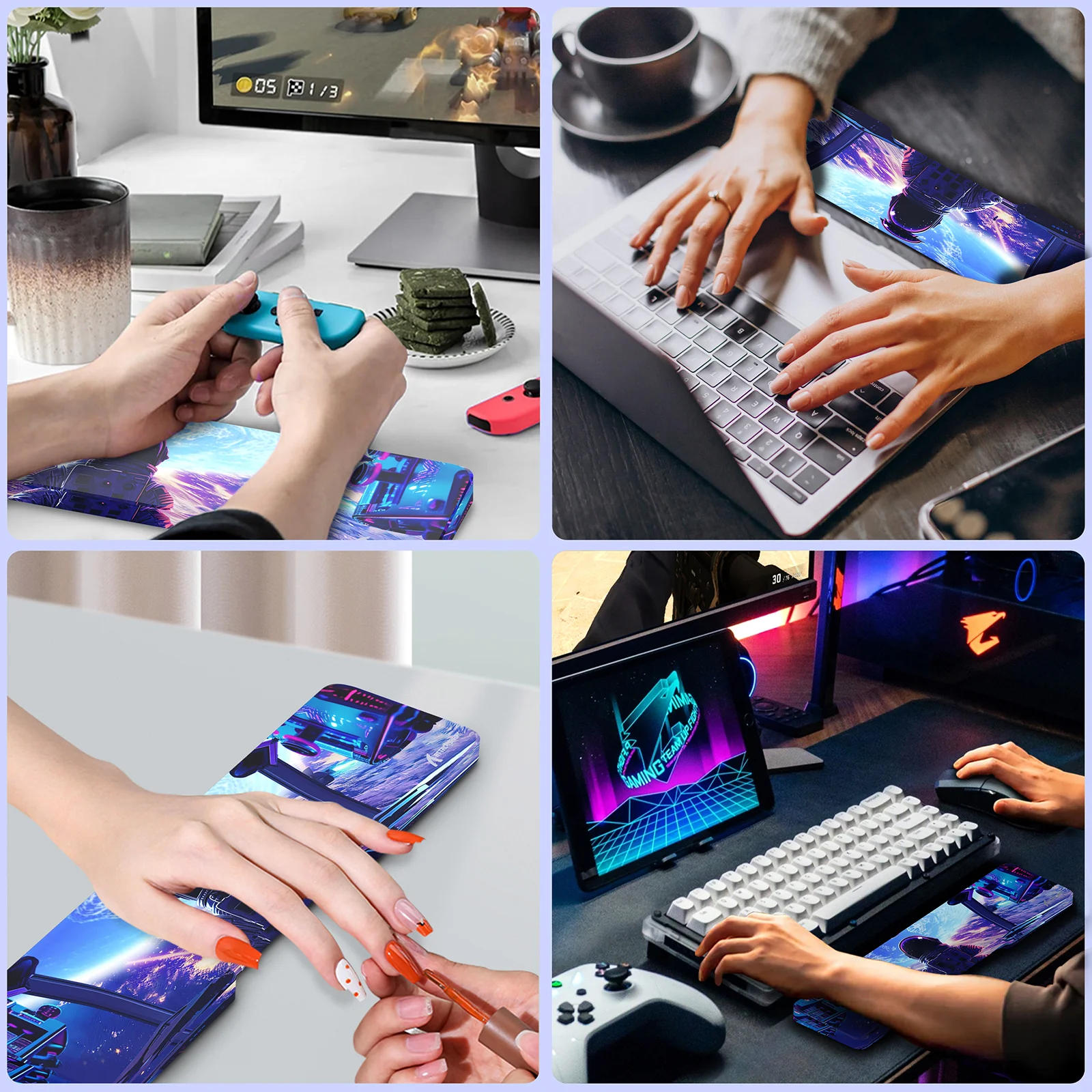ATTACK SHARK Acrylic Wrist Rest with Pattern - Image 8
