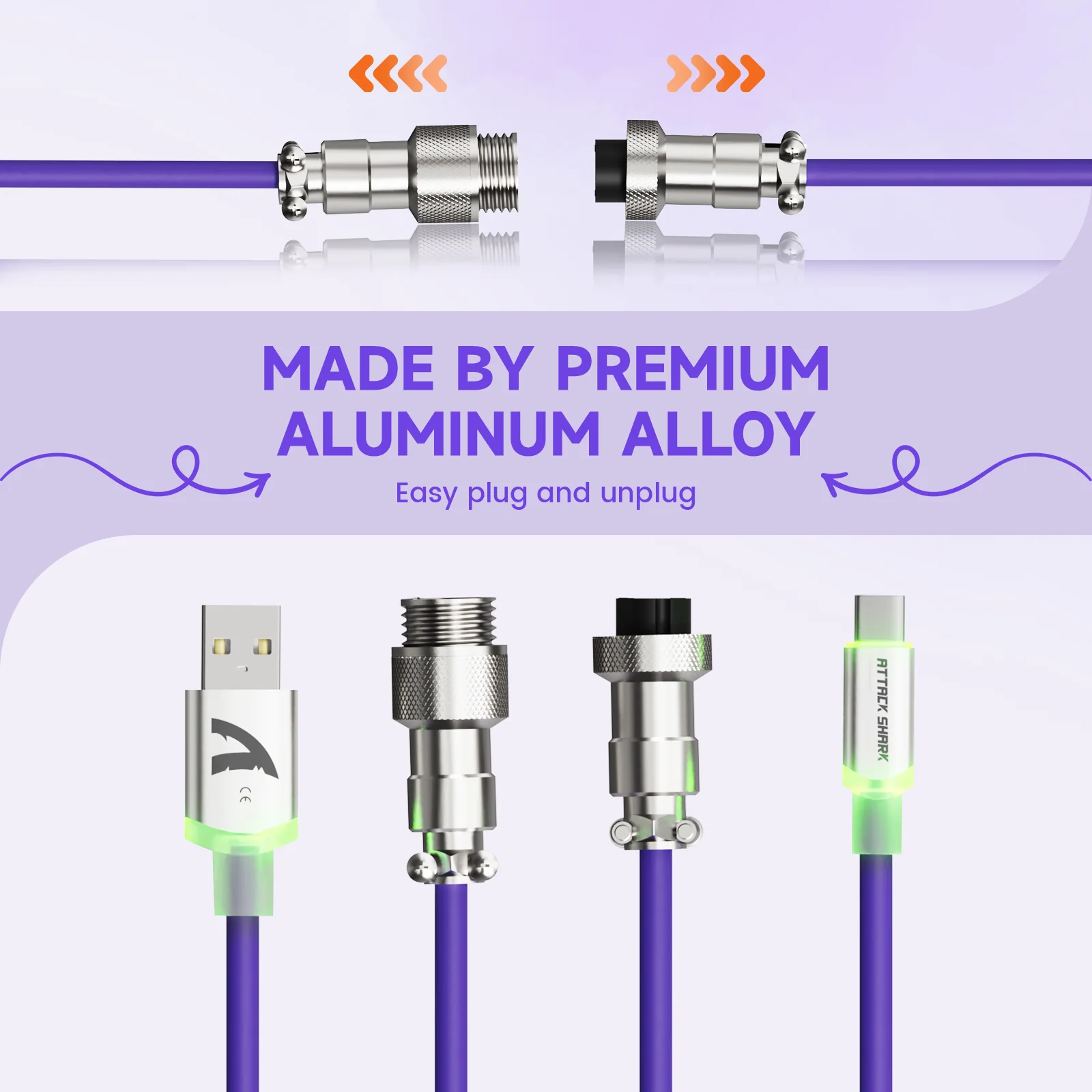 ATTACK SHARK C01Ultra Custom Aviator Cable for 8KHz Magnetic Keyboard - Image 33
