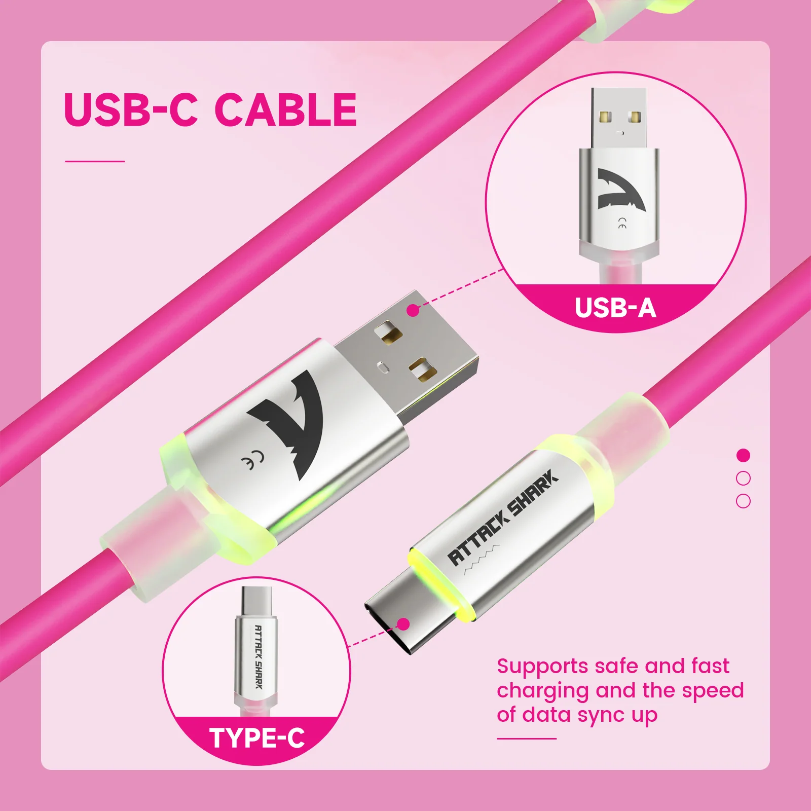 ATTACK SHARK C01Ultra Custom Aviator Cable for 8KHz Magnetic Keyboard - Image 95