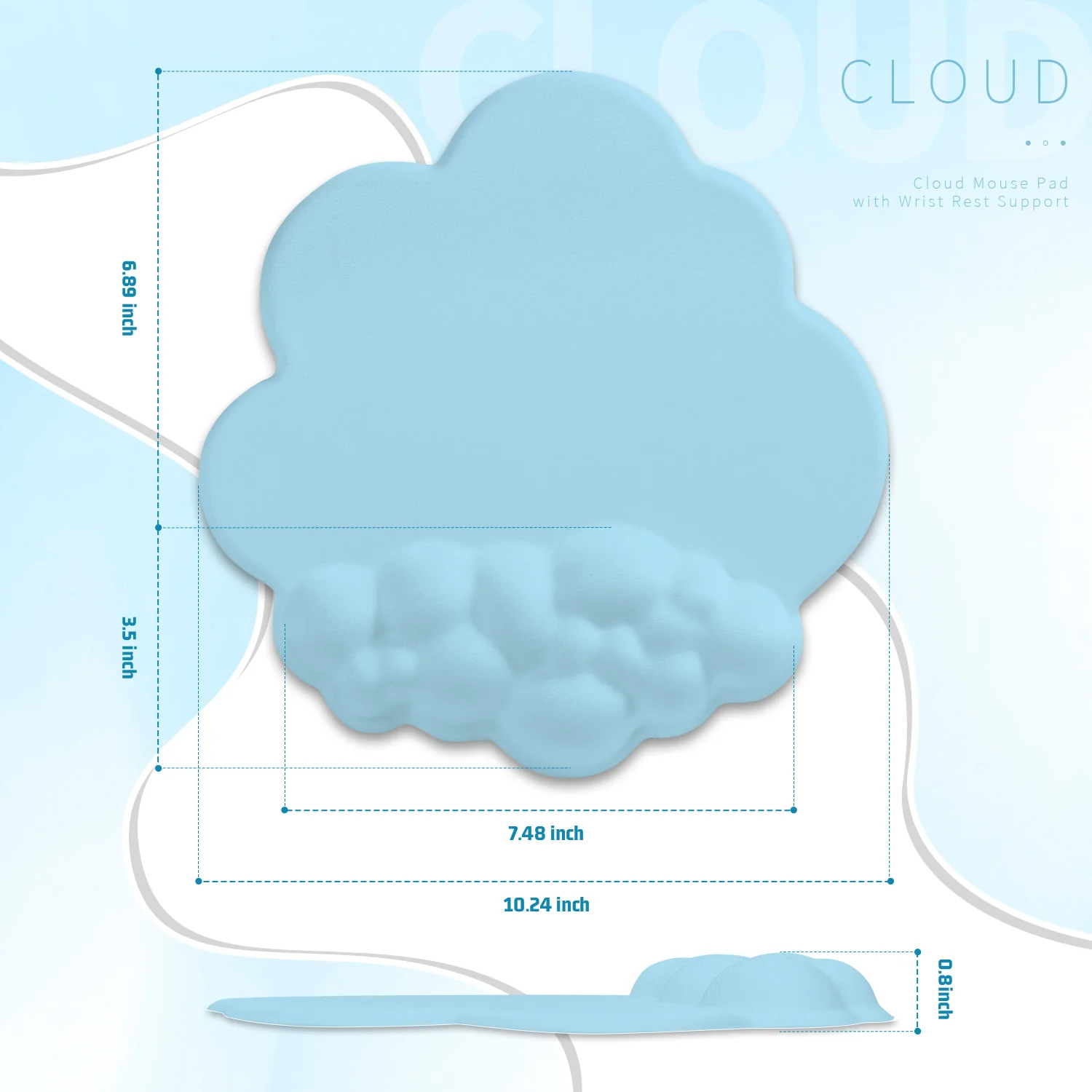 ATTACK SHARK Cloud Mouse Pad - Image 44