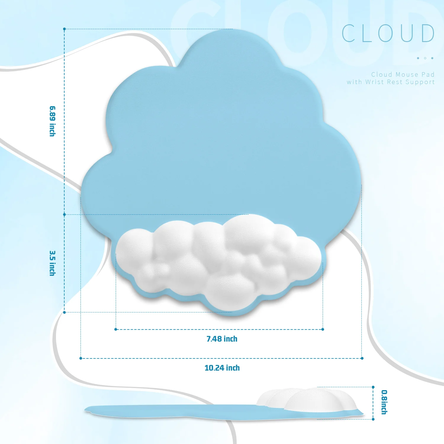 ATTACK SHARK Cloud Mouse Pad - Image 53