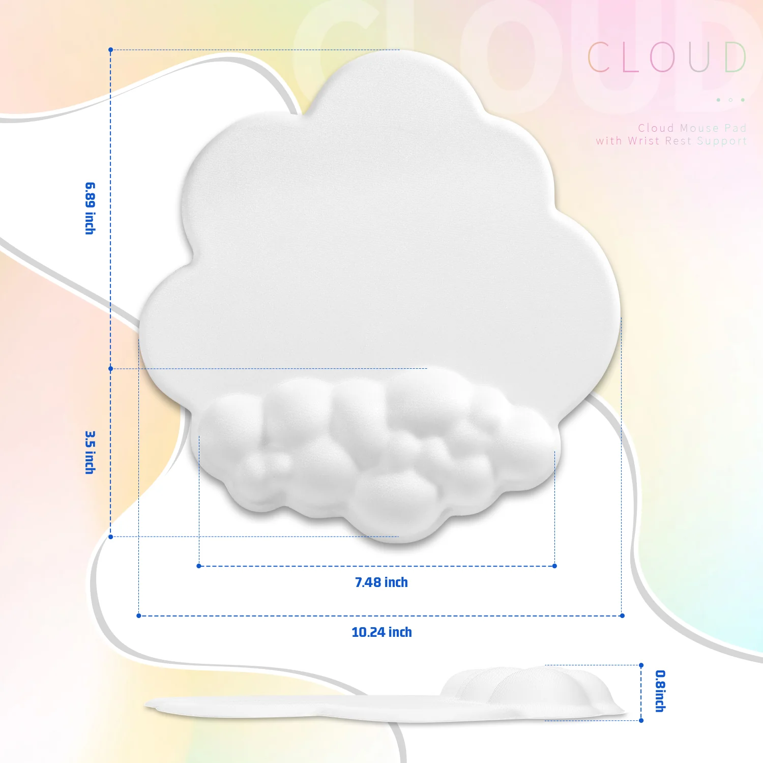 ATTACK SHARK Cloud Mouse Pad - Image 8