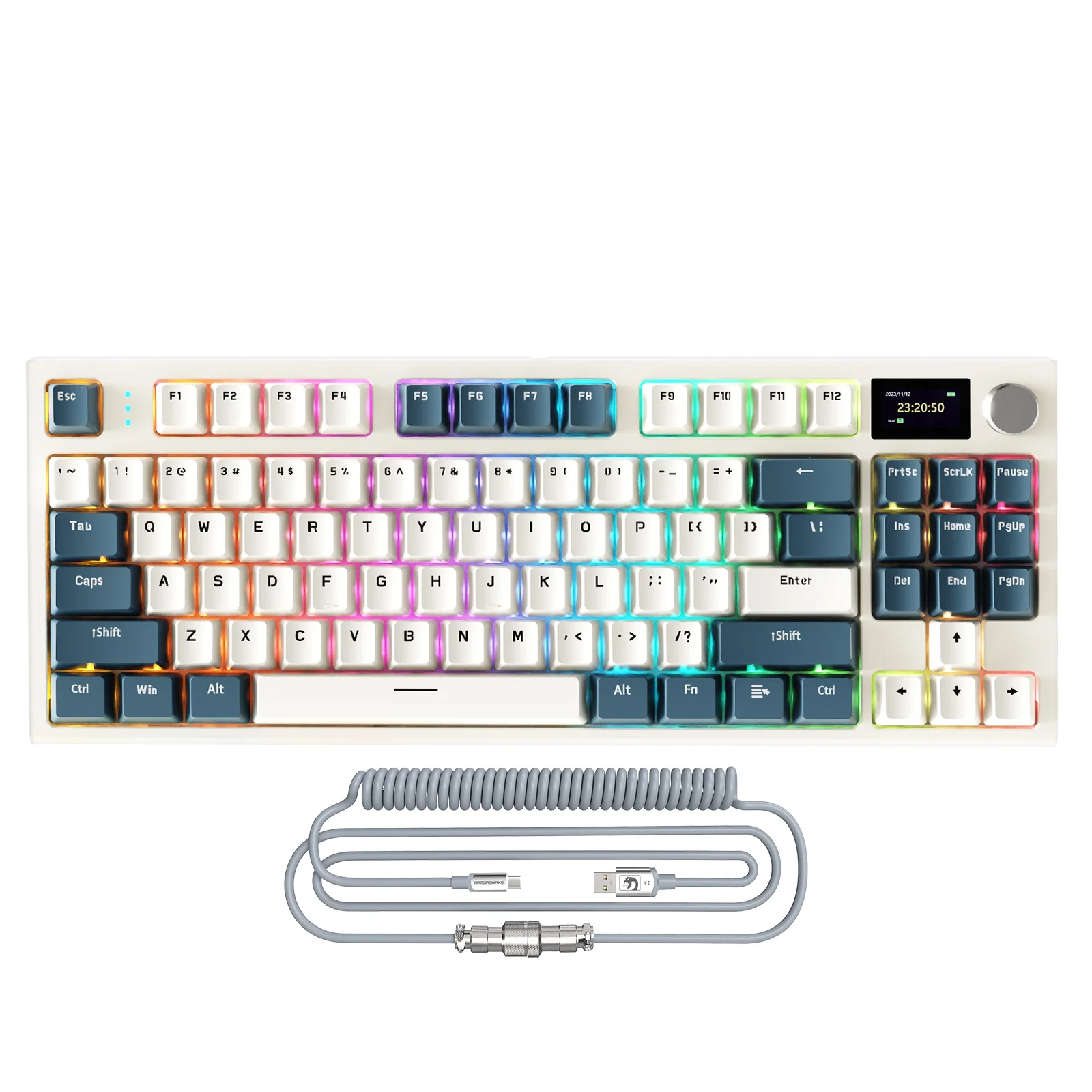 ATTACK SHARK K86 Wireless Mechanical Keyboard with Coiled Cable - Image 19