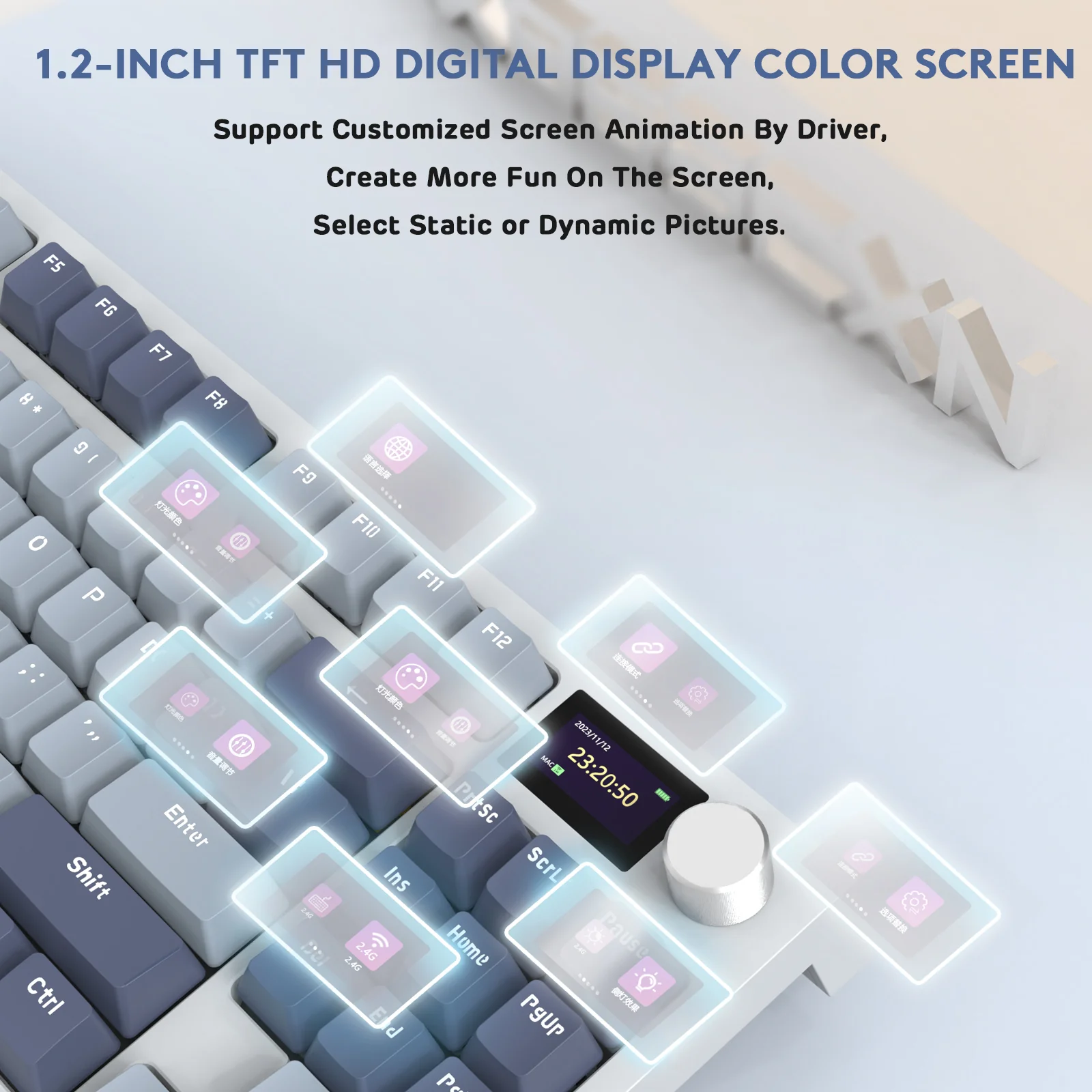 ATTACK SHARK K86 Wireless Mechanical Keyboard with Coiled Cable - Image 39