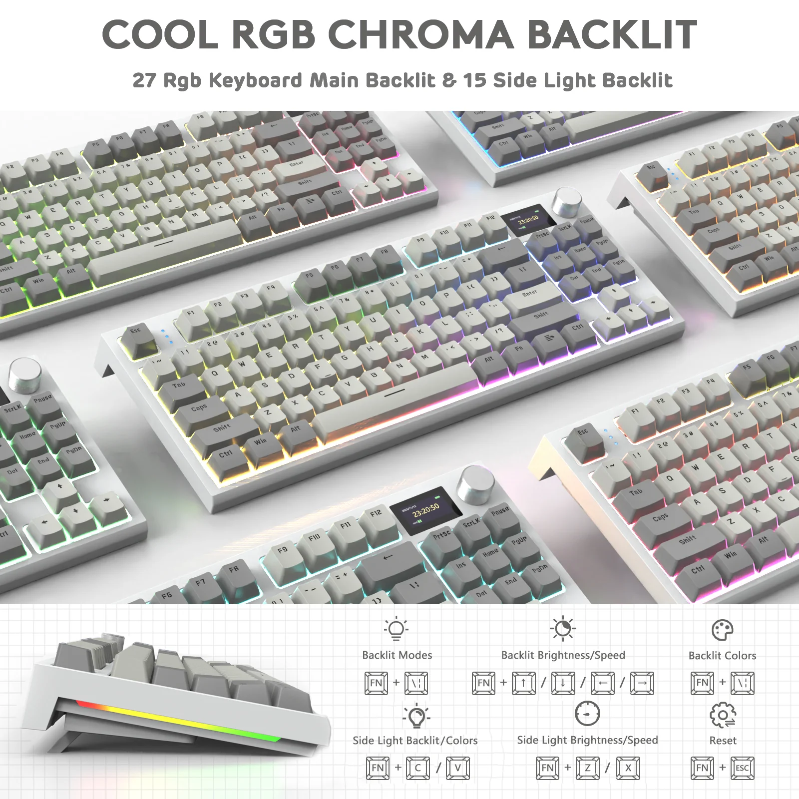 ATTACK SHARK K86 Wireless Mechanical Keyboard with Coiled Cable - Image 6