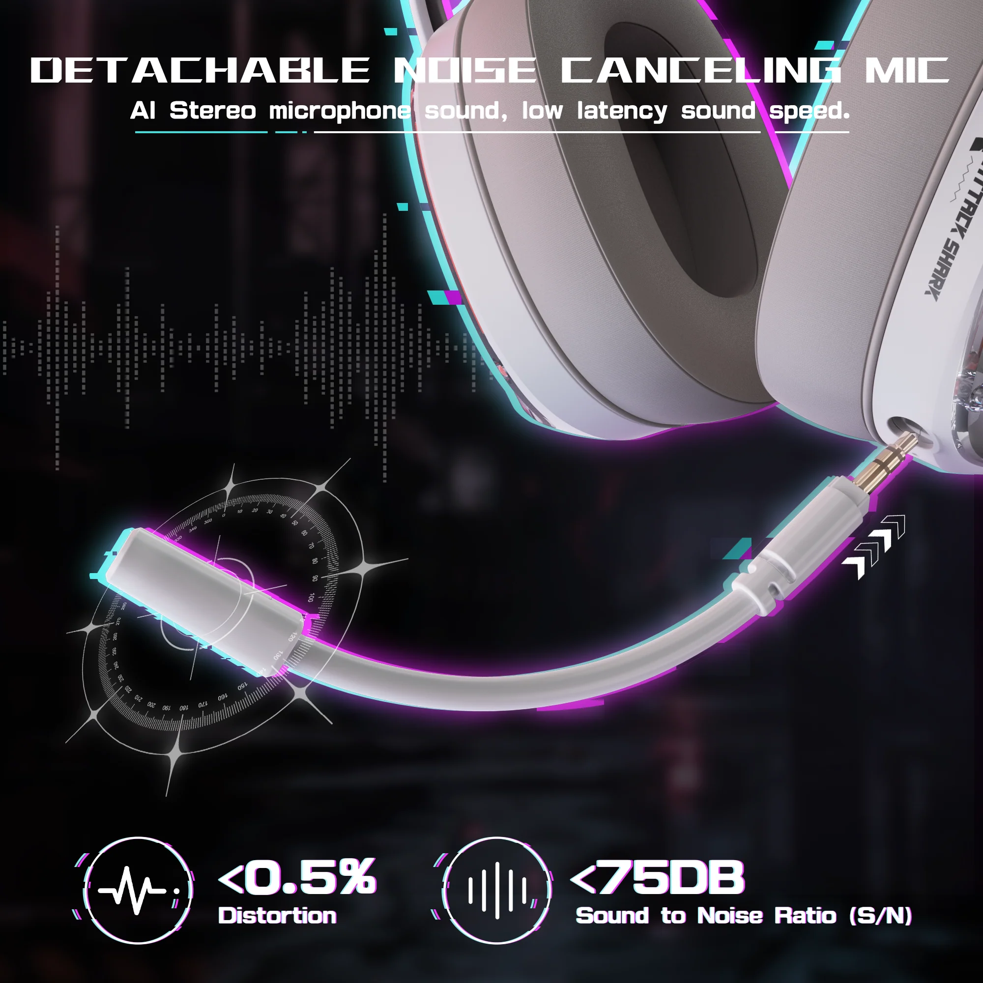 ATTACK SHARK L60 Ultra-Light Tri-Mode Gaming Headset - Image 15