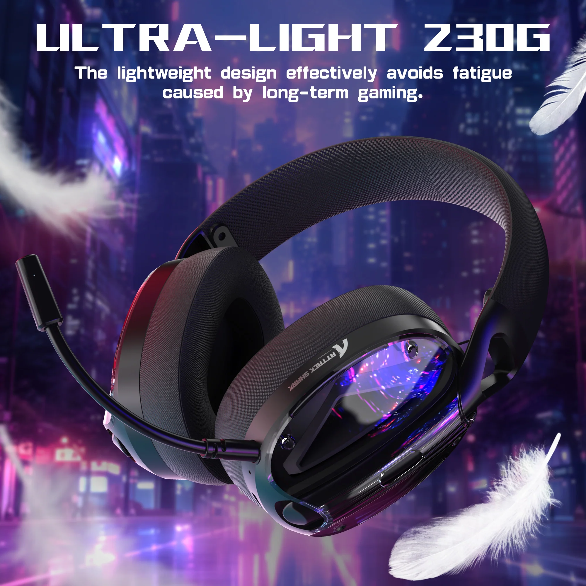 ATTACK SHARK L60 Ultra-Light Tri-Mode Gaming Headset - Image 24