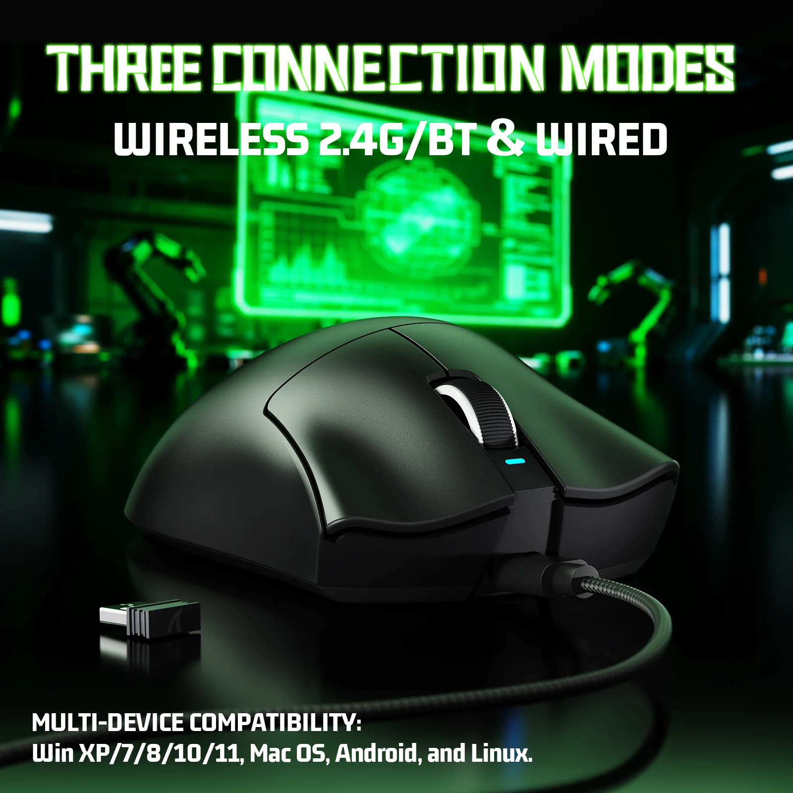 ATTACK SHARK V3 Ultra-Light Tri-Mode Gaming Mouse - Image 7