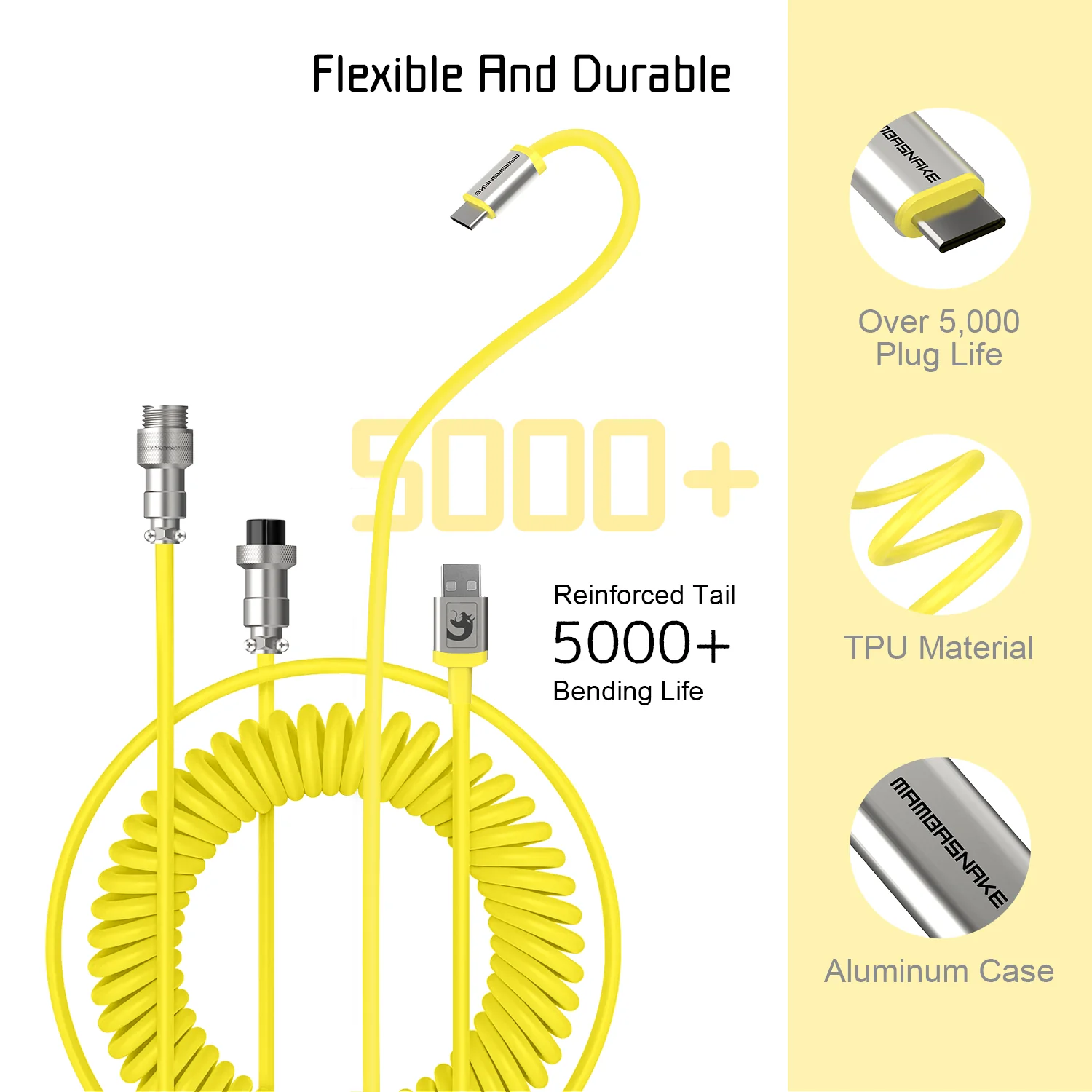 ATTACK SHARK x MAMBASNAKE C01 Coiled Cable - Image 28
