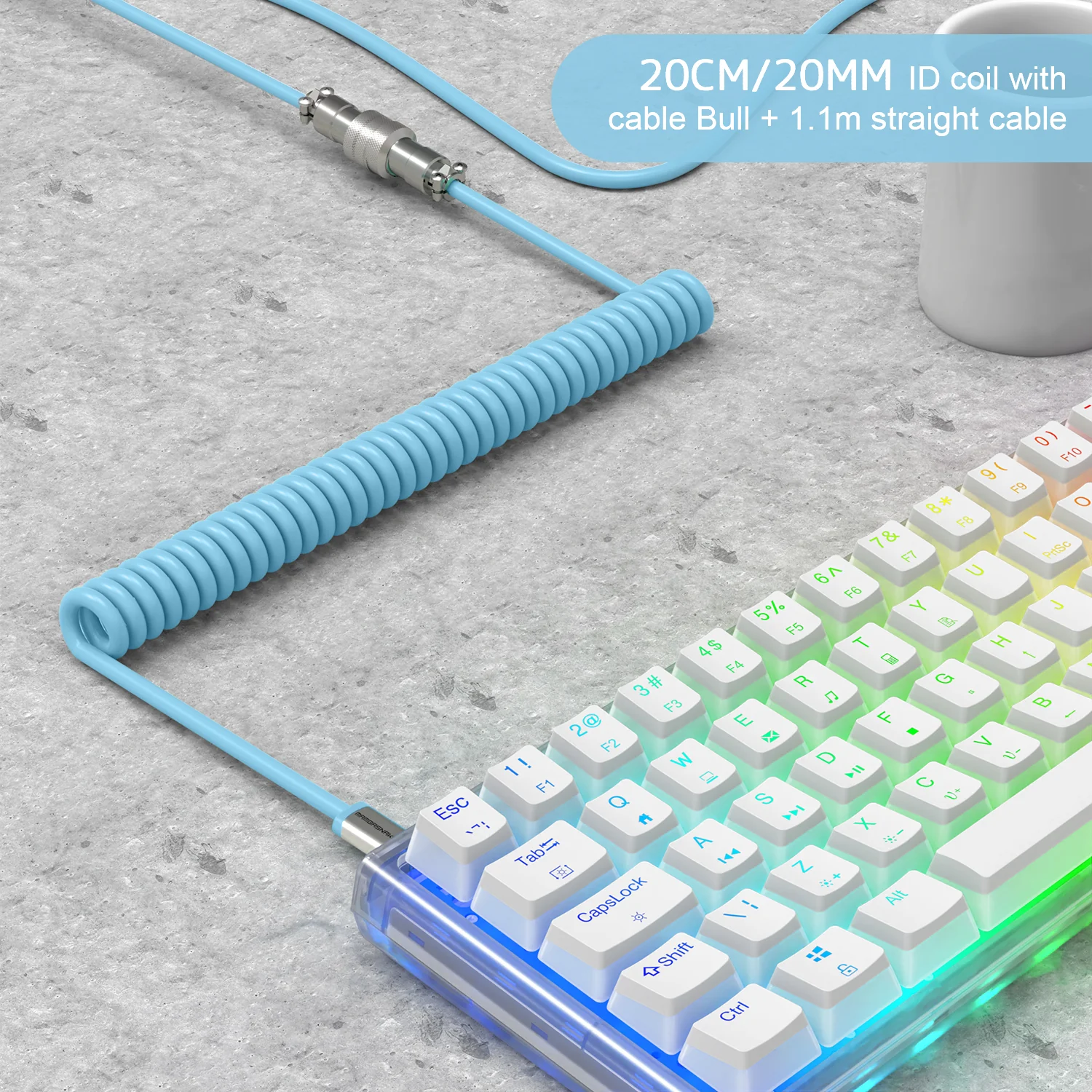ATTACK SHARK x MAMBASNAKE C01 Coiled Cable - Image 37