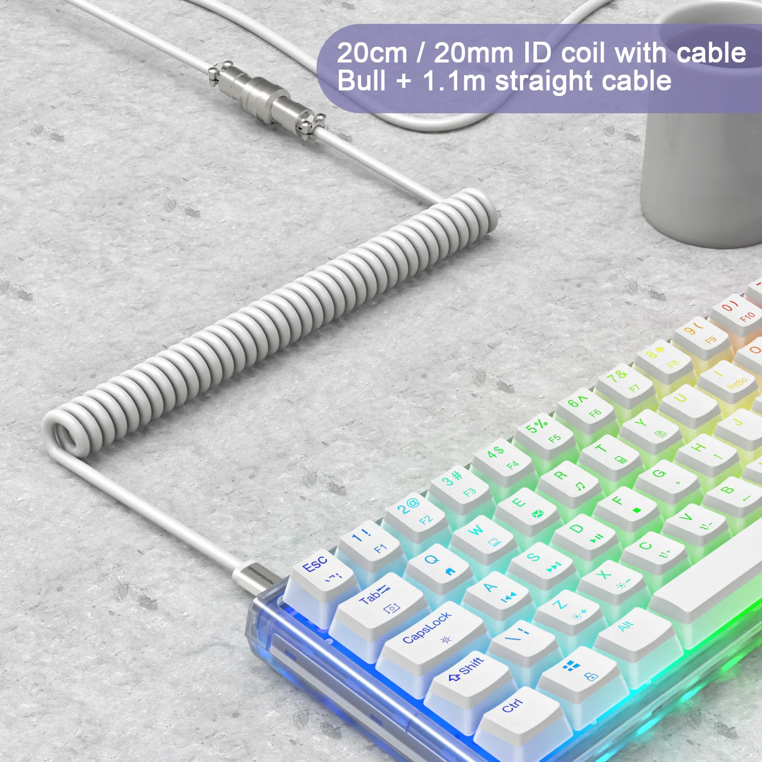 ATTACK SHARK x MAMBASNAKE C01 Coiled Cable - Image 4