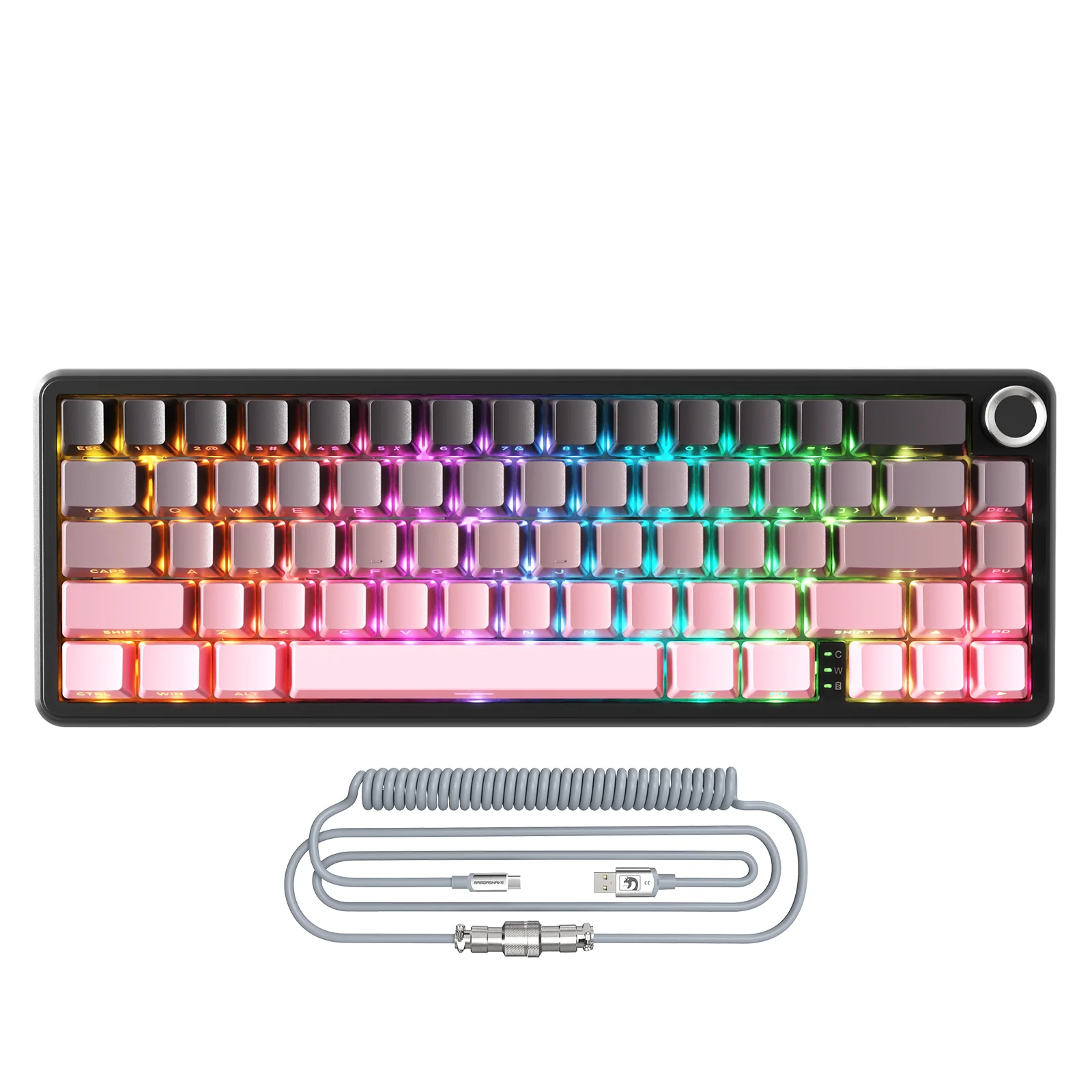 ATTACK SHARK X66 Wireless Mechanical Keyboard with 8K Coiled Cable - Image 28