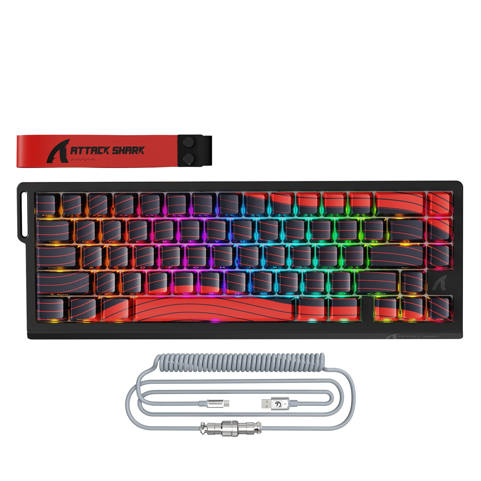 ATTACK SHARK X68PRO HE Wireless Rapid Trigger Keyboard With Coiled Cable - Image 28