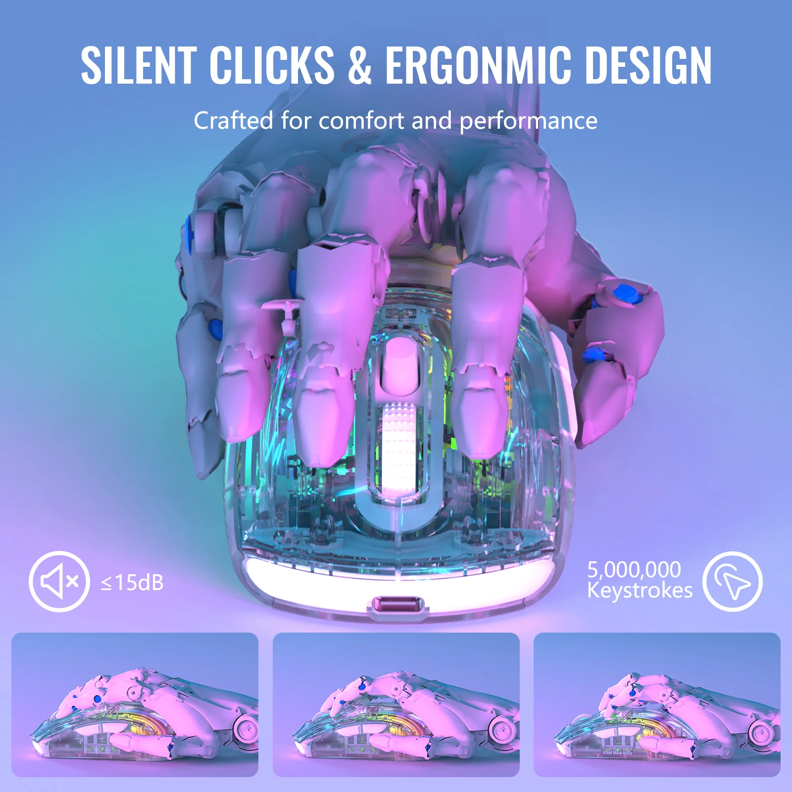 ATTACK SHARK X2PRO Wireless Gaming Mouse with Charging Dock - Image 19